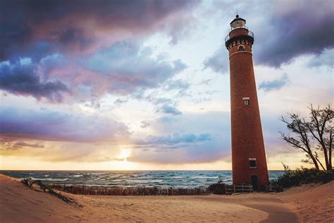 Little Sable Point Lighthouse Sunset Michiganphotography