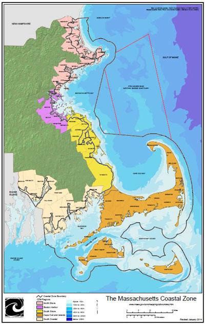 Czm Regions Coastal Communities And Coastal Zone Boundary