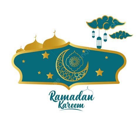 라마단 카림 또는 Eid 무바라크 무슬림 축제 황금 아름다운 이슬람 배경 이슬람교 라마단 이드 Png 일러스트 및 벡터