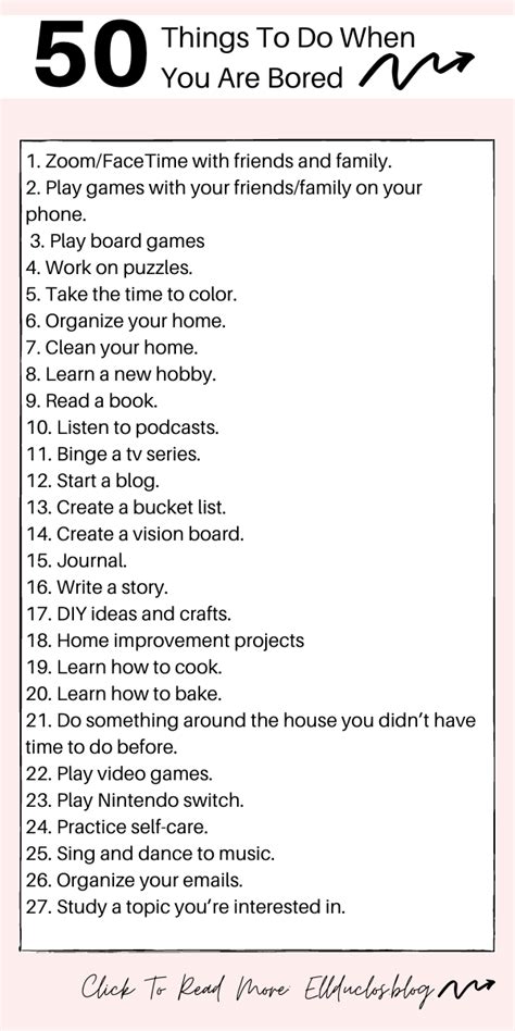 Things To Do When You Are Bored Artofit