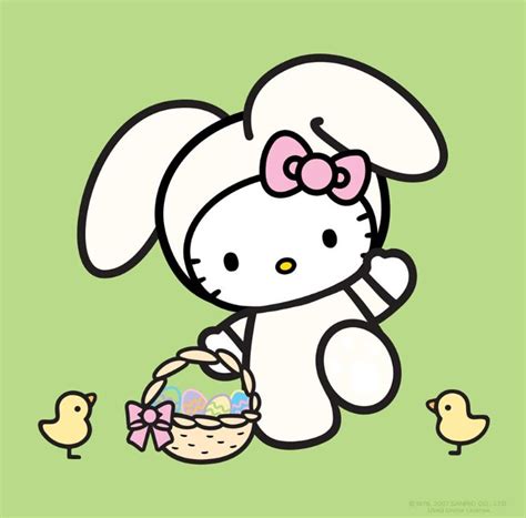 Some Bunny Wishes You A Happy Easter Hello Kitty Pictures Hello