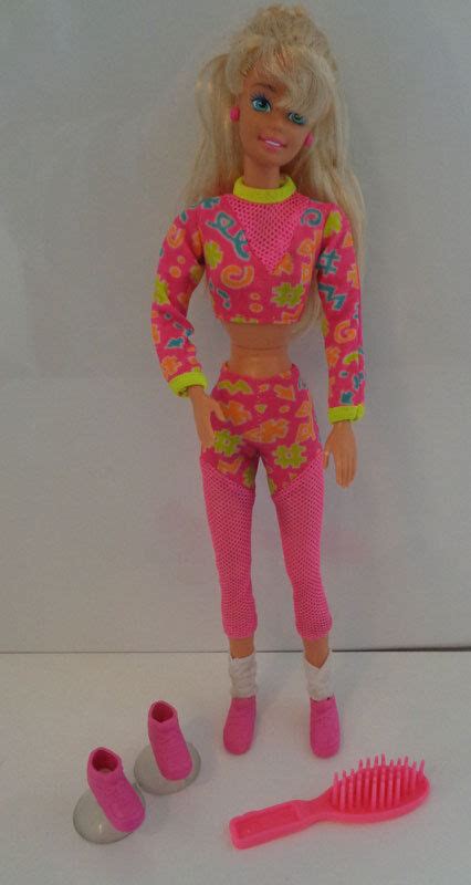 Barbie By Mattel 1996 Workin Out Barbie Doll W Accessories Ebay
