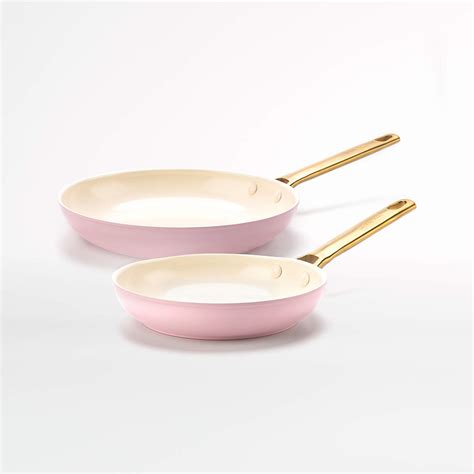 Greenpan Padova Blush 2 Piece 8 And 10 Non Stick Ceramic Fry Pan Set Reviews Crate