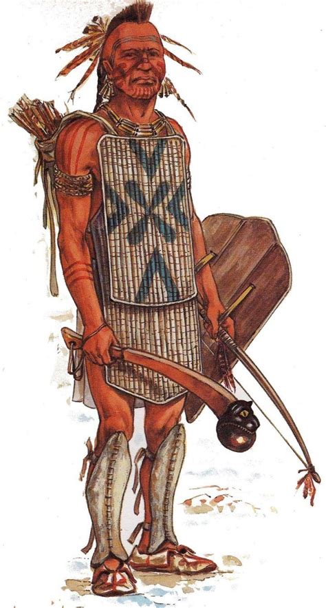 Huron Warrior Atala Inspiration Native American Warrior Huron