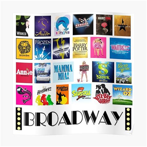 Broadway Musical Logo Premium Matte Vertical Poster