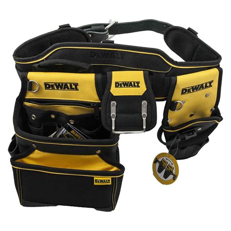 Has rugged rubber feet and plastic lined these tool bags are constructed of heavy duty canvas with sturdy chunky brass zippers, not easily break or tear. DEWALT FULL RIG HEAVY DUTY TOOL BELT / NAIL BAG POUCH ...