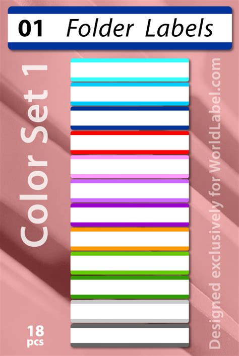 Download or make own binder spine labels and binder templates, either for your home or for your office. File Folder Labels in Printable templates | Free printable labels & templates, label design ...