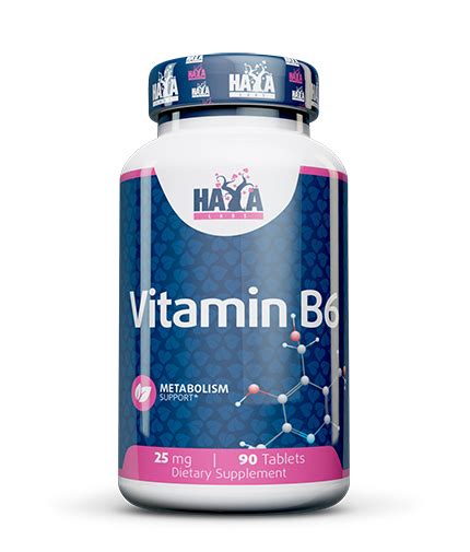 We recommend buying products that contain not only vitamin b6 but also other vitamins b. Haya labs vitamin b6 / 25mg. / 90 tabs. | hayalabs.co.uk