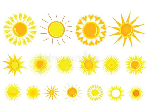 Smiling Hot Yellow Sun Rays Stock Illustrations 394 Smiling Hot