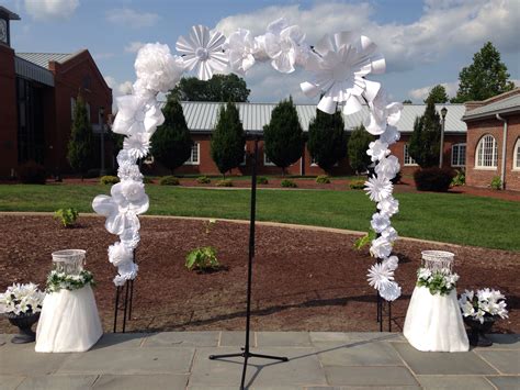 Wedding Arch With Oversized Paper Flowers Wedding Arch Wedding Paper Flowers