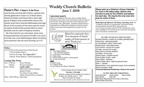 Baptist Church Bulletins For Quotes Quotesgram