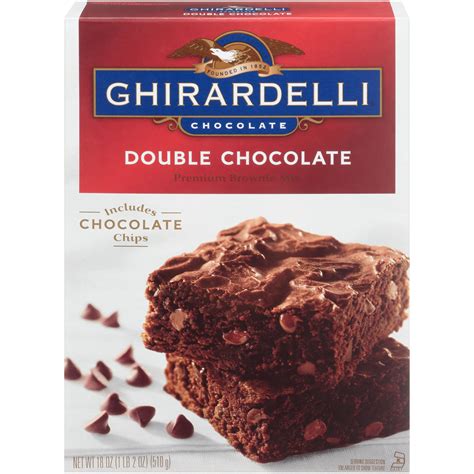 Ghirardelli® Double Chocolate Premium Brownie Mix 18 Oz Box Walmart