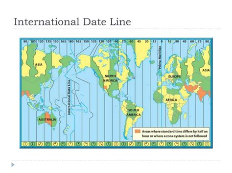 Large Detailed Map Of International Date Line