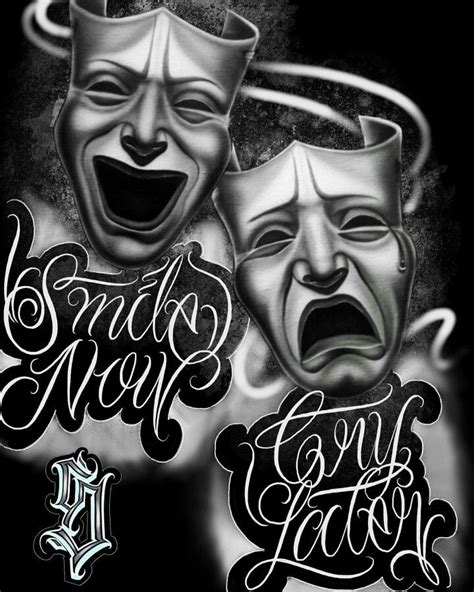 Smile Now Cry Later Chicano Art En AsriPortal Com
