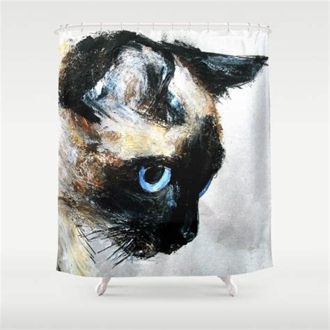 Siamese Cat Shower Curtain By James Peart Siamese Cats Cat Art Cat