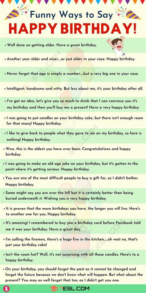List Of Funny Birthday Wishes The Cake Boutique