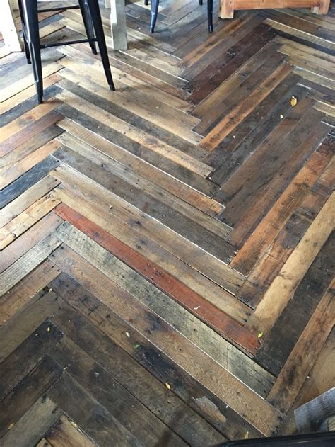 Gorgeous Herringbone Reclaimed Wood Floor Reclaimed Wood Floors Wood