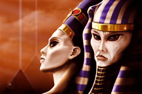 Nefertiti And Akhenaten By Redwoodjedi On Deviantart