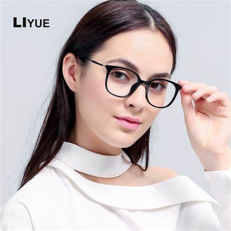 Liyue Vintage Round Glasses Frame Female Brand Designer Eyeglasses Girl