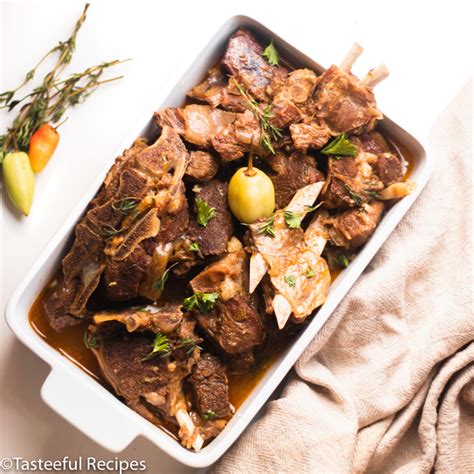 Caribbean Stewed Goat Meat Pressure Cooker Method Tasteeful Recipes