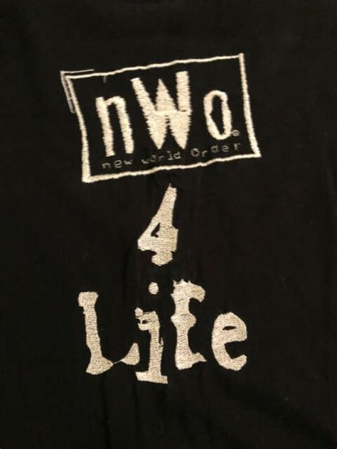 Vintage Original Nwo 4 Life Wrestling Shirt Size Xl New World Order Wcw