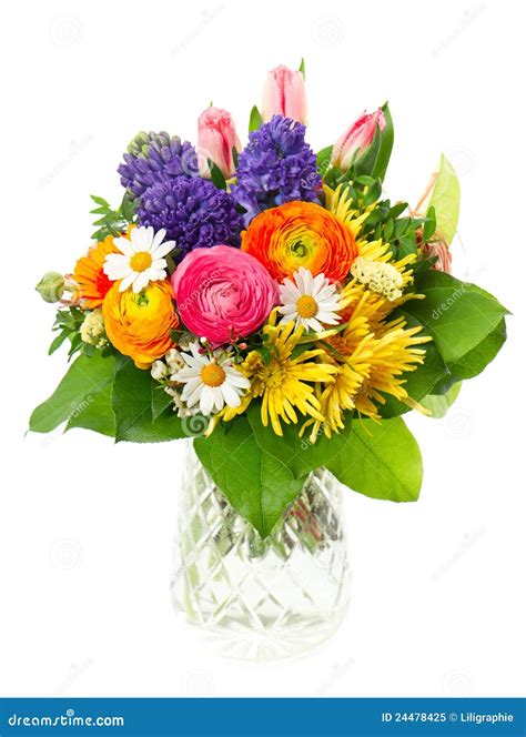 Beautiful Bouquet Of Colorful Spring Flowers Royalty Free Stock Photo