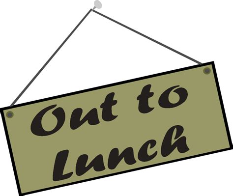 Printable Out To Lunch Sign