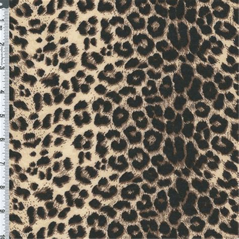 Brownblack Leopard Print Knit Fabric Sold By The Yard
