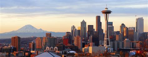 City Landscape Seattle Mount Rainier Wallpapers Hd Desktop And Mobile Backgrounds