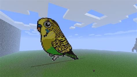 Budgiebudgerigar Pixel Art Minecraft Project