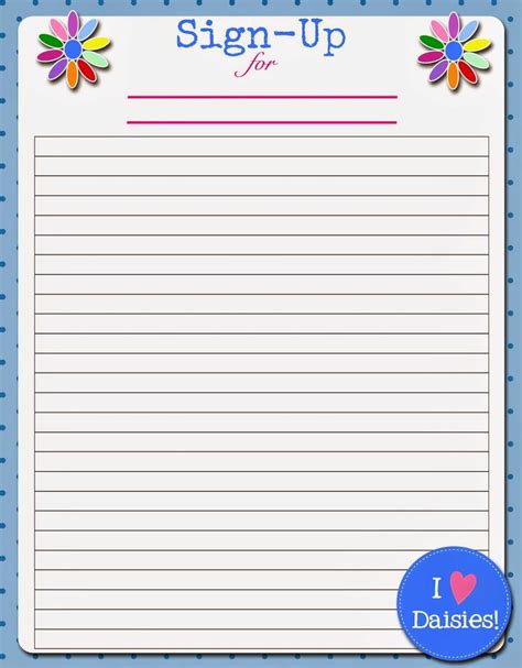 Potluck Sign Up Sheet Word For Events Loving Printable For Potluck