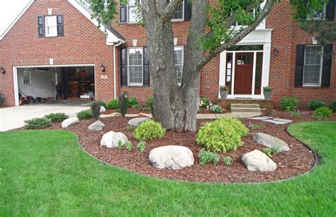 Front Yard Landscaping Ideas Landscaping Around Trees With Rocks