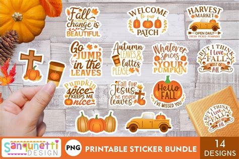 Fall Sticker Bundle Autumn Stickers