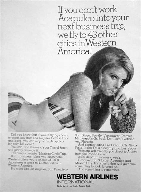 Vintage Airline Ads That Used The “sex Sells” Approach To Sell Tickets