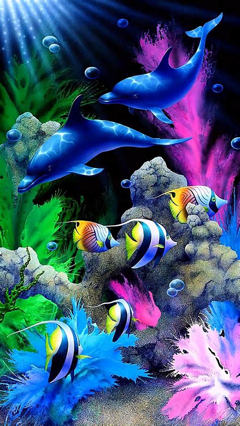 Ocean Dolphins🐬 Fish🐠 Beautiful Fish Animals Beautiful Colorful Fish