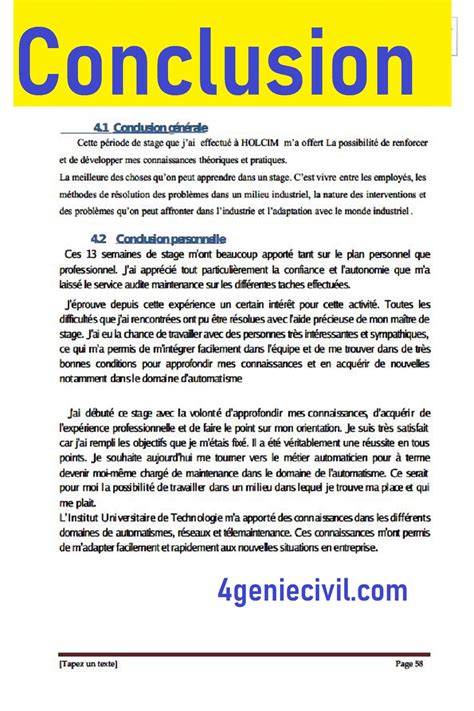 Exemple De Rapport De Stage Comptabilit Une Introduction Divers