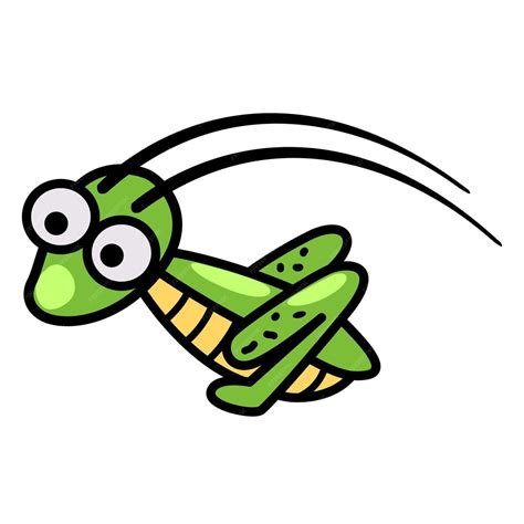 Premium Vector Hand Drawn Cricket Insect Character