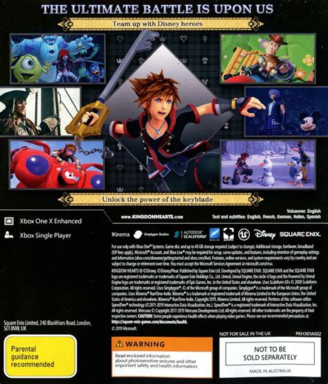 Kingdom Hearts Iii 2019 Xbox One Box Cover Art Mobygames