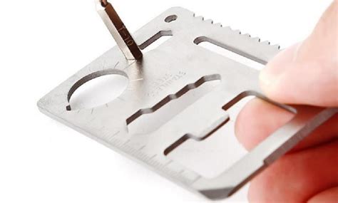 11 In 1 Survival Credit Card Sized Multitool Groupon