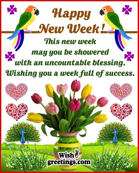 Happy New Week Messages Wish Greetings