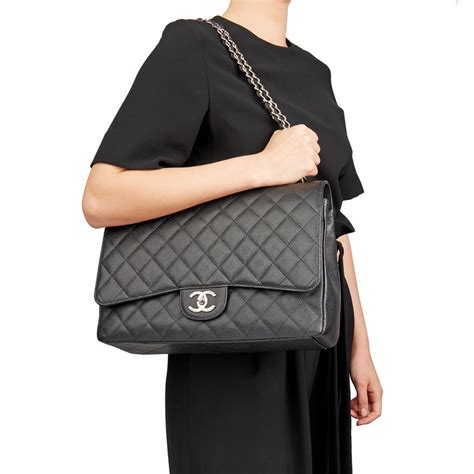 Chanel Maxi Classic Double Flap Bag 2012 Hb2807 Second Hand Handbags