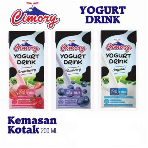 Jual Cimory Uht Yogurt Drink Strawberry Ml Indonesia Shopee Indonesia