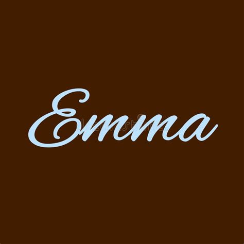 The Female Name Is Emma Background With The Female Name Emma A