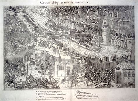 Orléans Assiégé Au Mois De Janvier 1563 Gravure Sur Cuivre 1ère