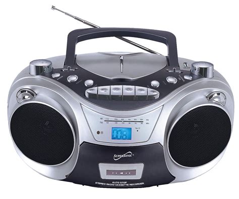 Supersonic Portable Mp3cd Player With Usbaux Inputs 13534623