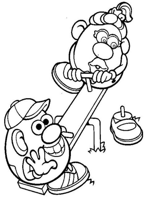 Mr Potato Head Coloring Page Coloring Home