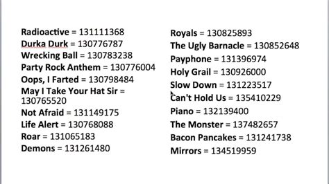 Across many games of roblox there are codes that can be redeemed to. Every Roblox Music Codes: 2 (All in Description + Bonus ...
