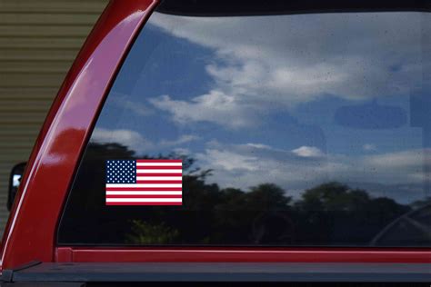 5in X 3in American Flag Sticker Vinyl Bumper Decal Us Vehicle Stickers