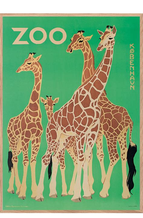 Z 9 Zoo Giraffes 2 Posters Permild And Rosengreen