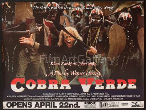 Cobra Verde Vintage Original Film Movie Poster